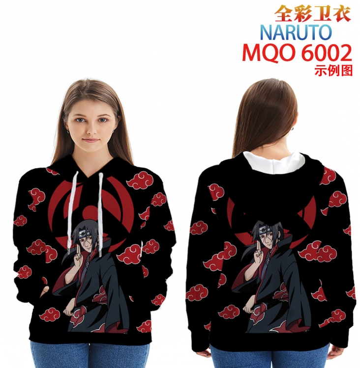 Naruto Long Sleeve Hooded Full Color Patch Pocket Sweatshirt from XXS to 4XL  MQO 6002