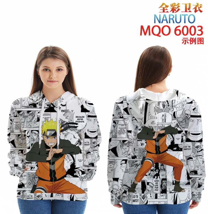 Naruto Long Sleeve Hooded Full Color Patch Pocket Sweatshirt from XXS to 4XL  MQO 6003