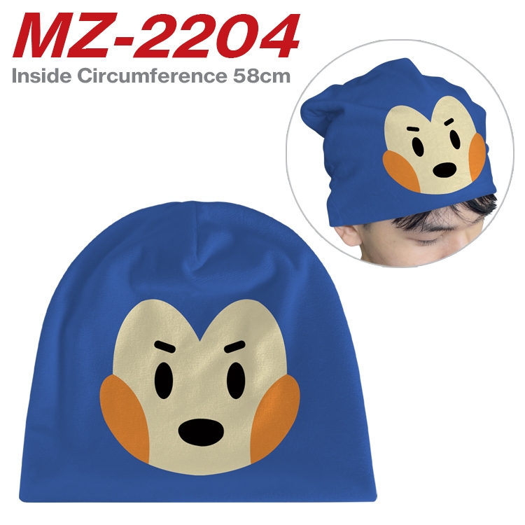 Animal Crossing Anime flannel full color hat cosplay men's and women's knitted hats 58cm MZ-2204