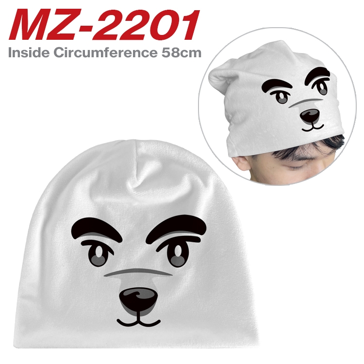 Animal Crossing Anime flannel full color hat cosplay men's and women's knitted hats 58cm MZ-2201