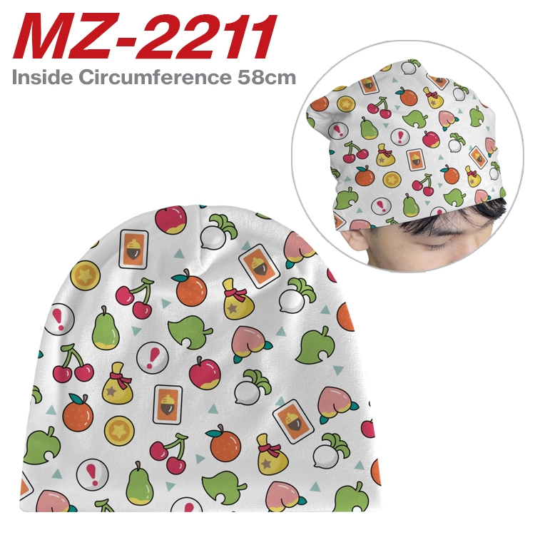 Animal Crossing Anime flannel full color hat cosplay men's and women's knitted hats 58cm MZ-2211