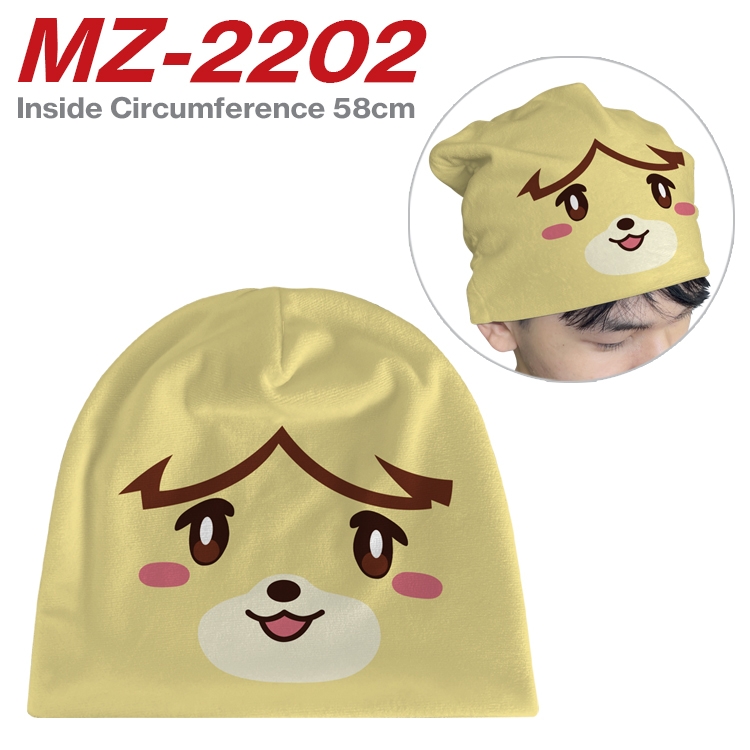 Animal Crossing Anime flannel full color hat cosplay men's and women's knitted hats 58cm MZ-2202