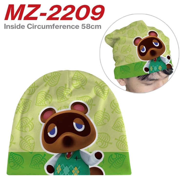 Animal Crossing Anime flannel full color hat cosplay men's and women's knitted hats 58cm MZ-2209