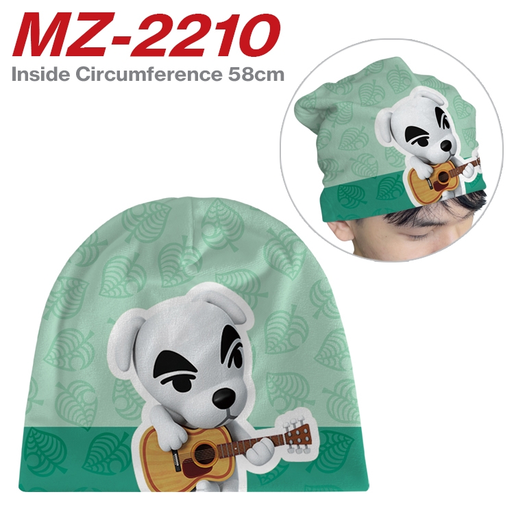 Animal Crossing Anime flannel full color hat cosplay men's and women's knitted hats 58cm MZ-2210