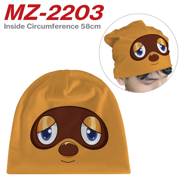 Animal Crossing Anime flannel full color hat cosplay men's and women's knitted hats 58cm  MZ-2203