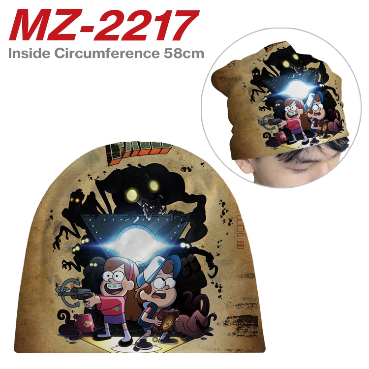 Gravity Falls Anime flannel full color hat cosplay men's and women's knitted hats 58cm MZ-2217