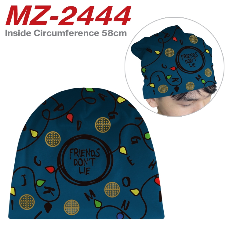 Stranger Things  Anime flannel full color hat cosplay men's and women's knitted hats 58cm MZ-2444
