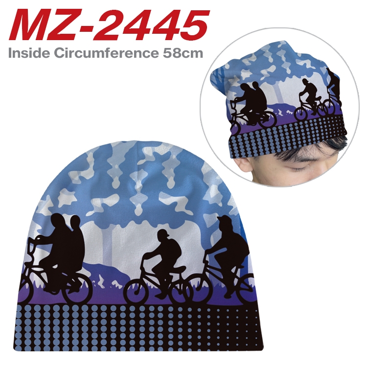 Stranger Things  Anime flannel full color hat cosplay men's and women's knitted hats 58cm MZ-2445