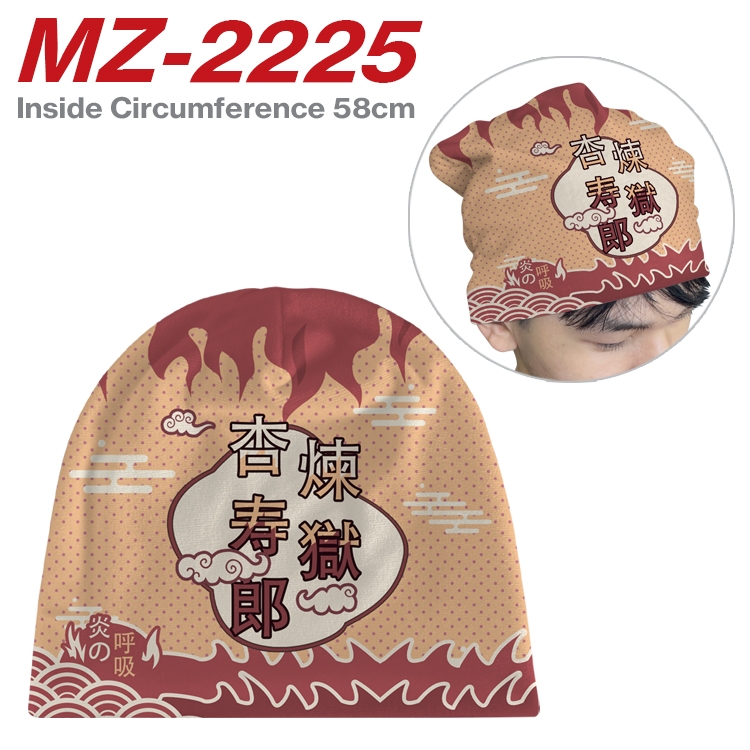 Demon Slayer Kimets Anime flannel full color hat cosplay men's and women's knitted hats 58cm MZ-2225