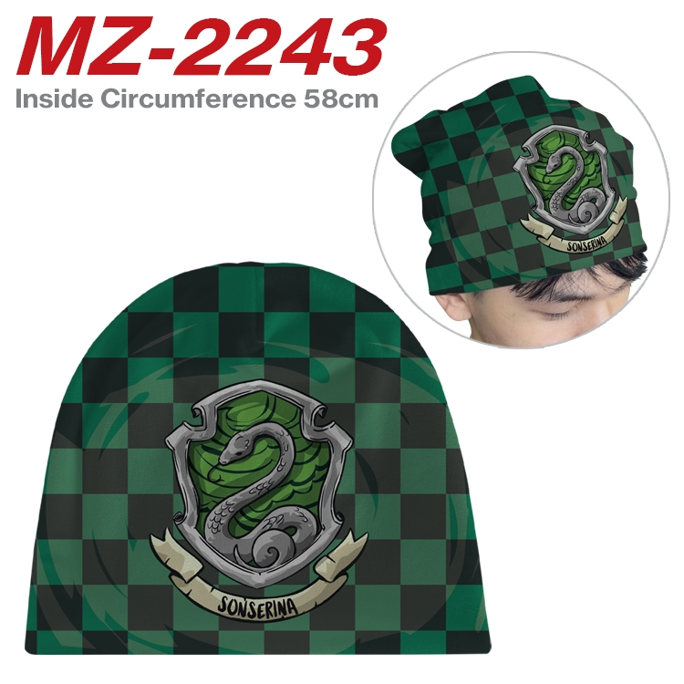 Harry Potter Anime flannel full color hat cosplay men's and women's knitted hats 58cm MZ-2243