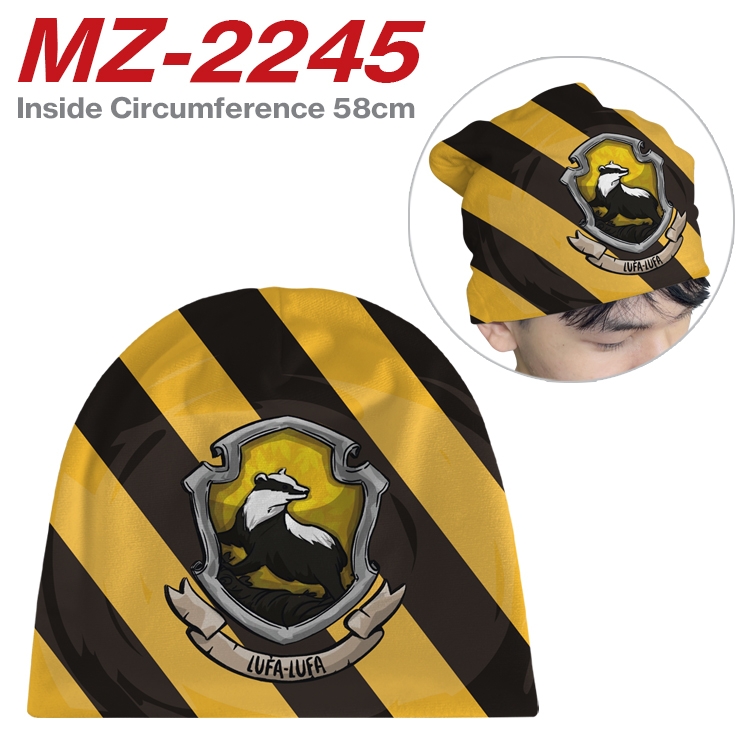Harry Potter Anime flannel full color hat cosplay men's and women's knitted hats 58cm  MZ-2245