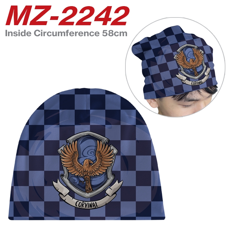 Harry Potter Anime flannel full color hat cosplay men's and women's knitted hats 58cm MZ-2242
