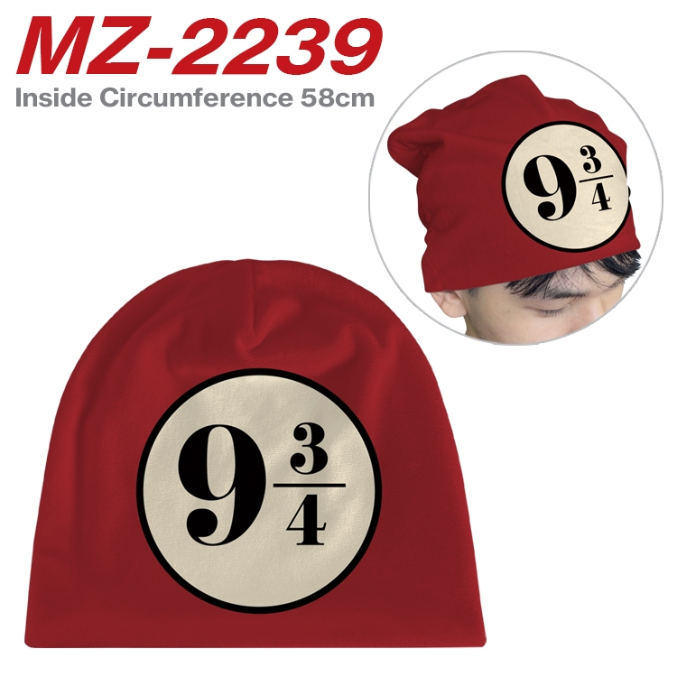 Harry Potter Anime flannel full color hat cosplay men's and women's knitted hats 58cm MZ-2239