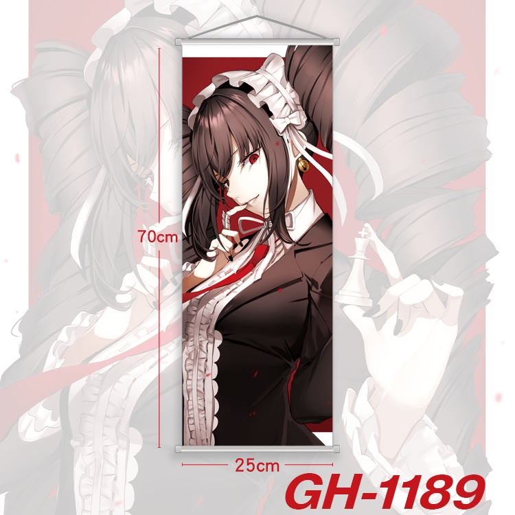 Dangan-Ronpa Plastic Rod Cloth Small Hanging Canvas Painting 25x70cm price for 5 pcs GH-1189A