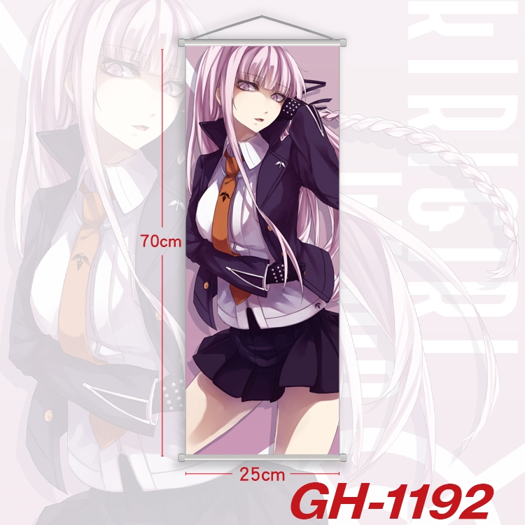 Dangan-Ronpa Plastic Rod Cloth Small Hanging Canvas Painting 25x70cm price for 5 pcs  GH-1192A