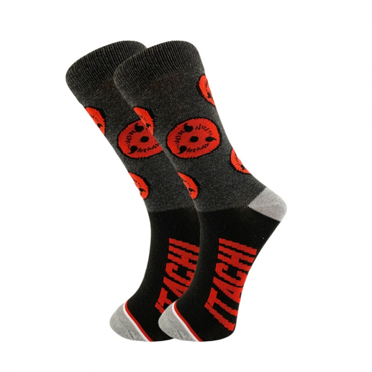 Naruto College Style Couple Letter Medium Sneakers Fashion Socks price for 10 pcs