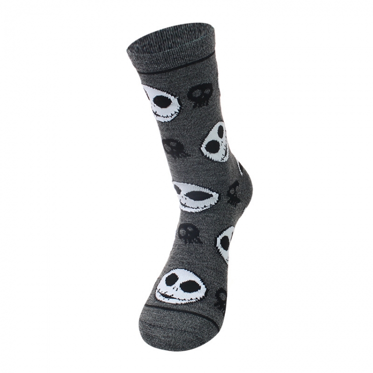 The Nightmare Before Christmas Couple Letter Medium Sneakers Fashion Socks price for 10 pcs