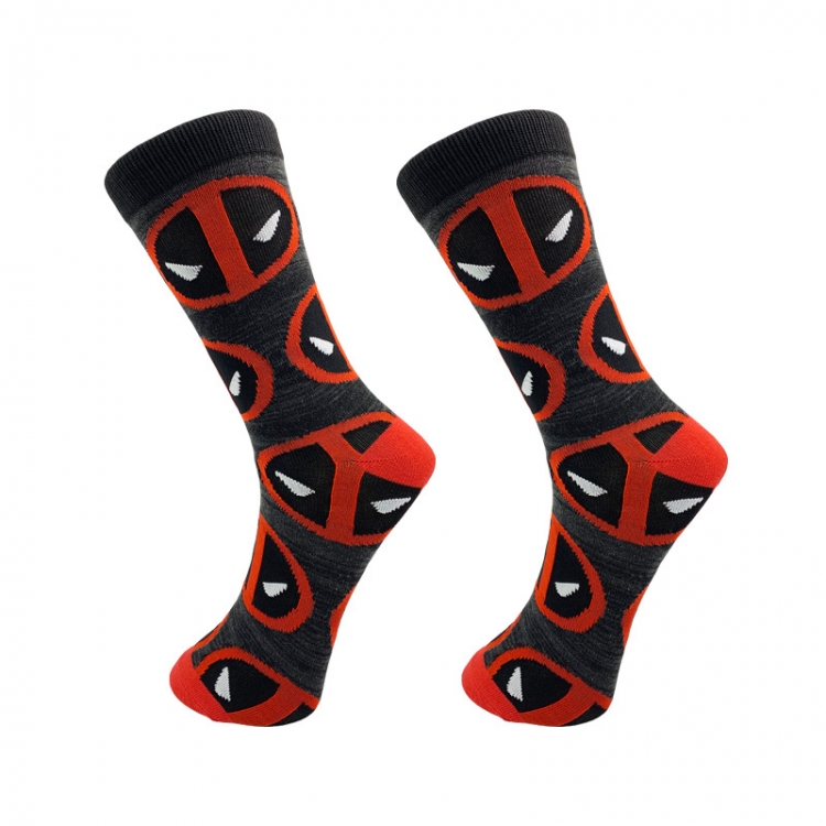 Deadpool College Style Couple Letter Short Sneakers Fashion Socks price for 10 pcs