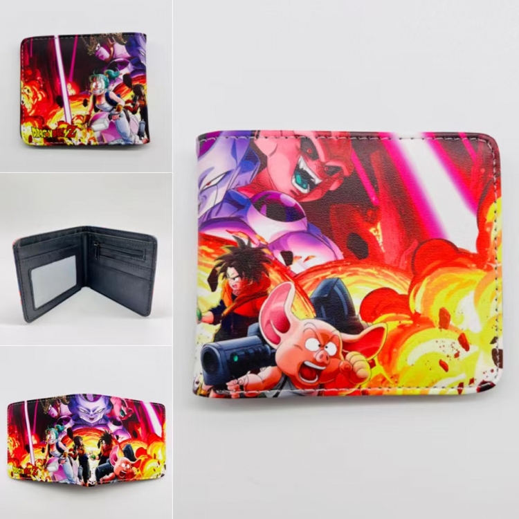 DRAGON BALL Full color  Two fold short card case wallet 11X9.5CM 