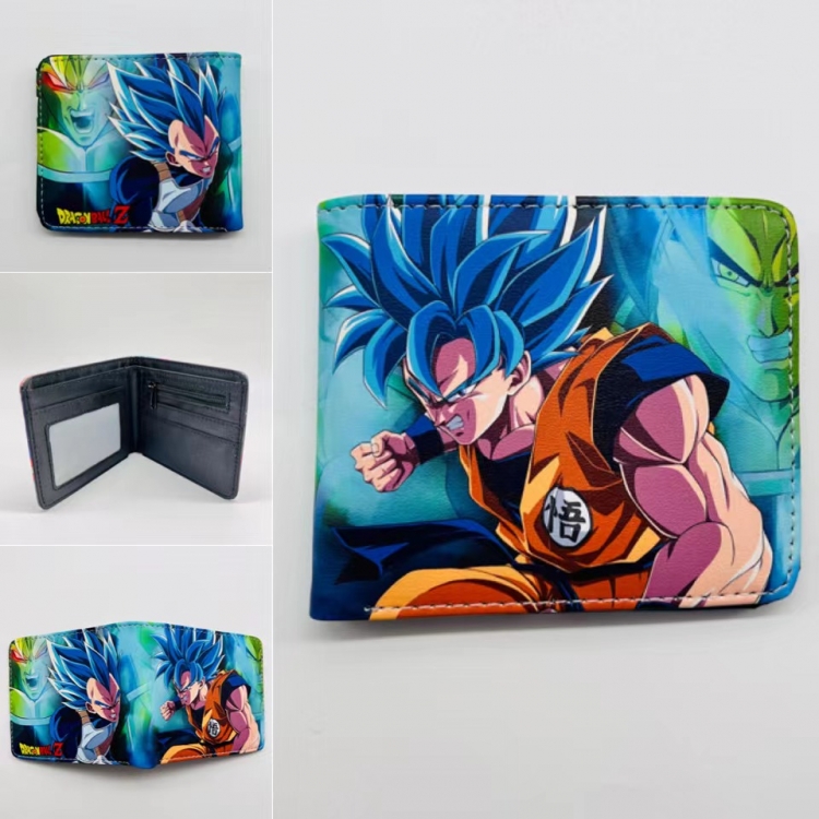 DRAGON BALL Full color  Two fold short card case wallet 11X9.5CM 