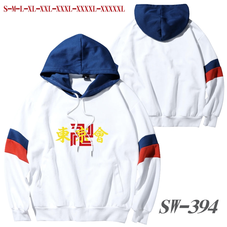 Tokyo Revengers Anime cotton color matching pullover sweater hoodie from S to 5XL SW-394