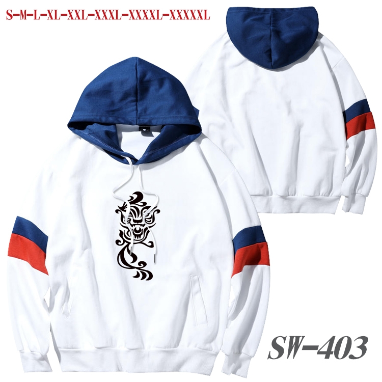 Tokyo Revengers Anime cotton color matching pullover sweater hoodie from S to 5XL SW-403