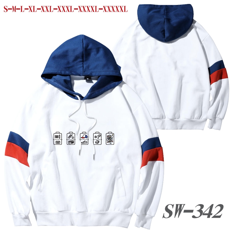 Stranger Things Anime cotton color matching pullover sweater hoodie from S to 5XL SW-342