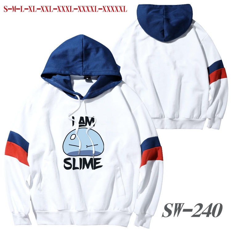 That Time I Got Slim Anime cotton color matching pullover sweater hoodie from S to 5XL SW-240
