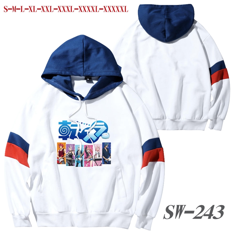 That Time I Got Slim Anime cotton color matching pullover sweater hoodie from S to 5XL SW-243