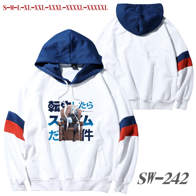 That Time I Got Slim Anime cotton color matching pullover sweater hoodie from S to 5XL SW-242