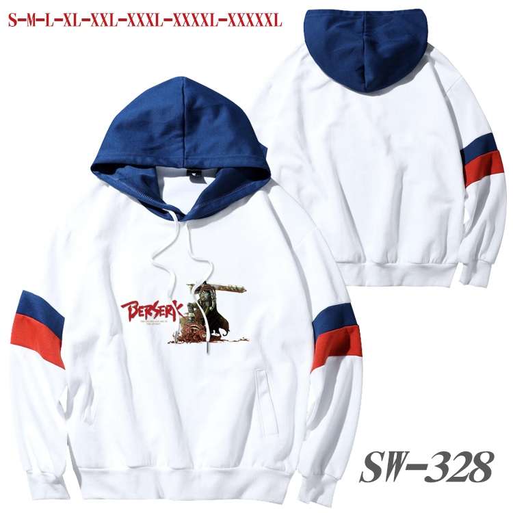 Berserk Anime cotton color matching pullover sweater hoodie from S to 5XL SW-328