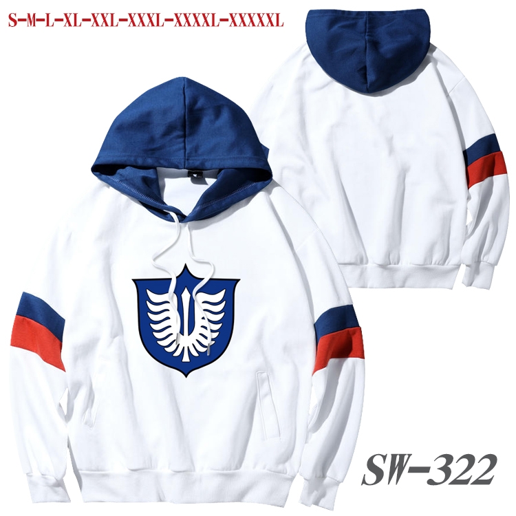 Berserk Anime cotton color matching pullover sweater hoodie from S to 5XL SW-322