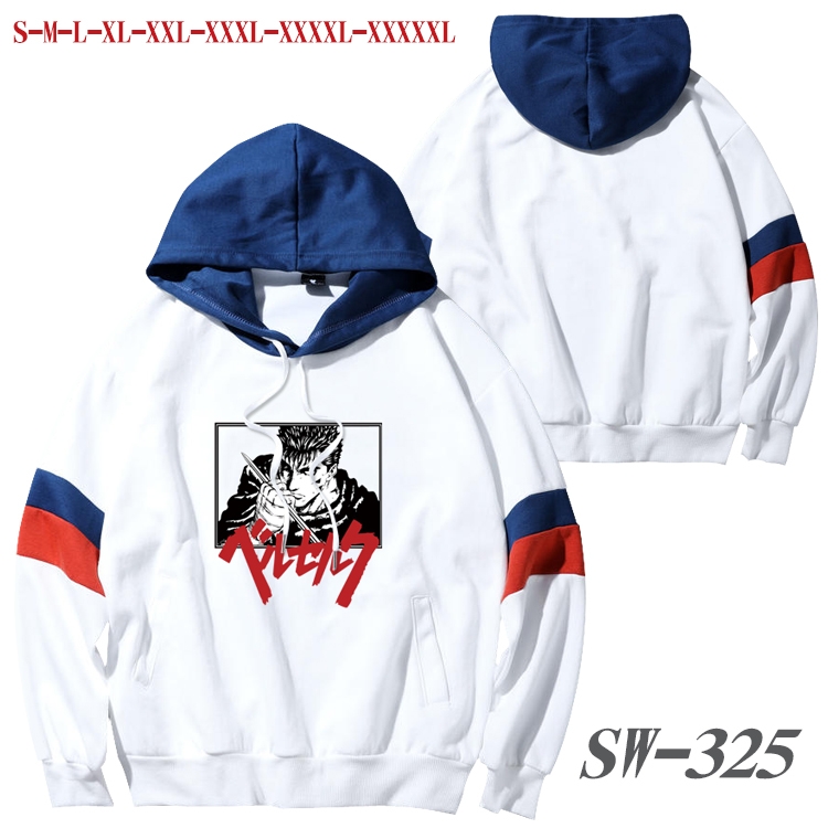 Berserk Anime cotton color matching pullover sweater hoodie from S to 5XL SW-325