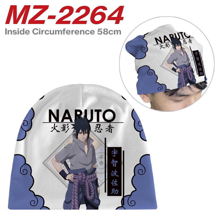 Naruto Anime flannel full color hat cosplay men's and women's knitted hats 58cm  MZ-2264