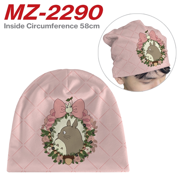 TOTORO Anime flannel full color hat cosplay men's and women's knitted hats 58cm  MZ-2290