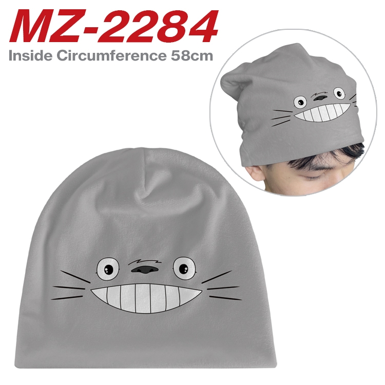 TOTORO Anime flannel full color hat cosplay men's and women's knitted hats 58cm MZ-2284