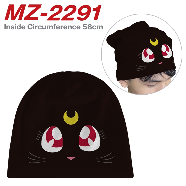 sailormoon Anime flannel full color hat cosplay men's and women's knitted hats 58cm  MZ-2291