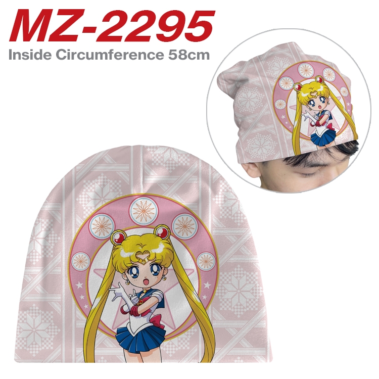 sailormoon Anime flannel full color hat cosplay men's and women's knitted hats 58cm MZ-2295