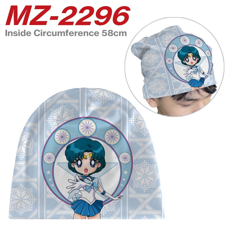 sailormoon Anime flannel full color hat cosplay men's and women's knitted hats 58cm MZ-2296