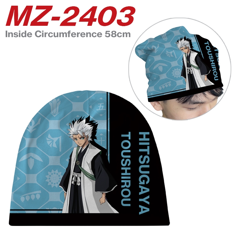 Bleach Anime flannel full color hat cosplay men's and women's knitted hats 58cm MZ-2403