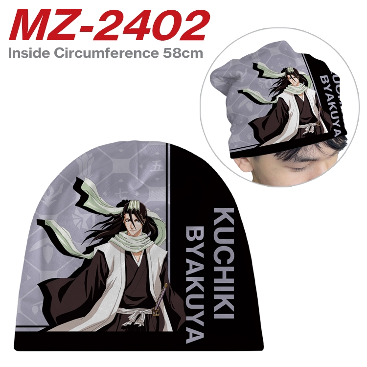 Bleach Anime flannel full color hat cosplay men's and women's knitted hats 58cm MZ-2402