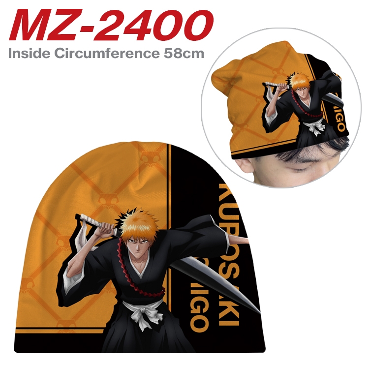Bleach Anime flannel full color hat cosplay men's and women's knitted hats 58cm MZ-2400