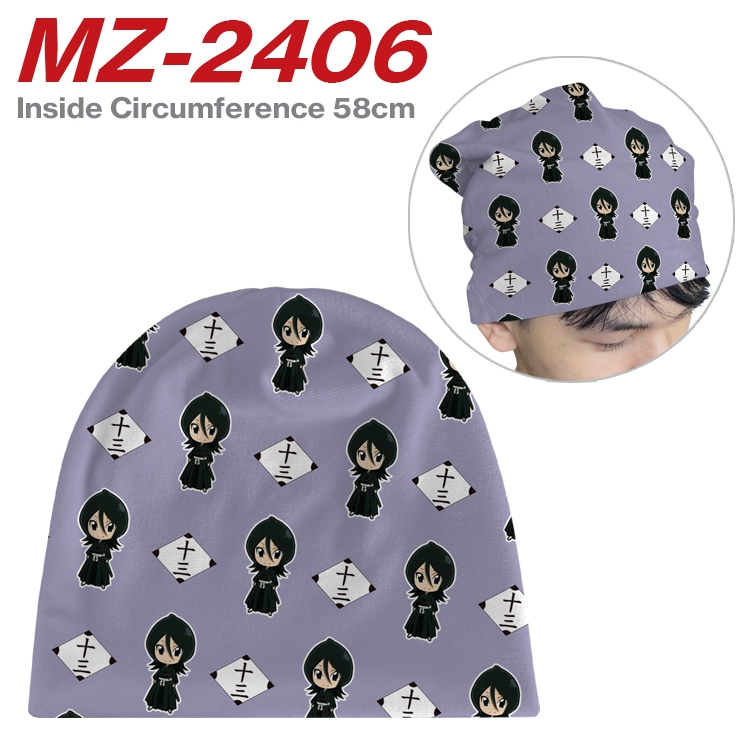 Bleach Anime flannel full color hat cosplay men's and women's knitted hats 58cm MZ-2406