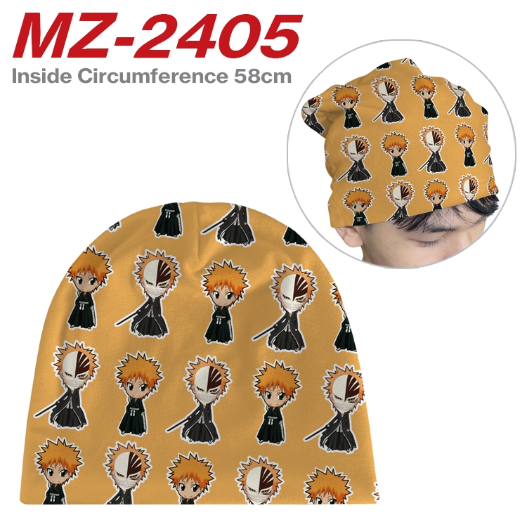 Bleach Anime flannel full color hat cosplay men's and women's knitted hats 58cm  MZ-2405