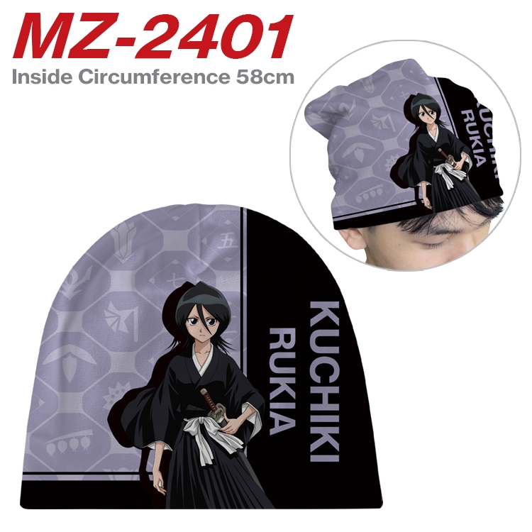 Bleach Anime flannel full color hat cosplay men's and women's knitted hats 58cm MZ-2401