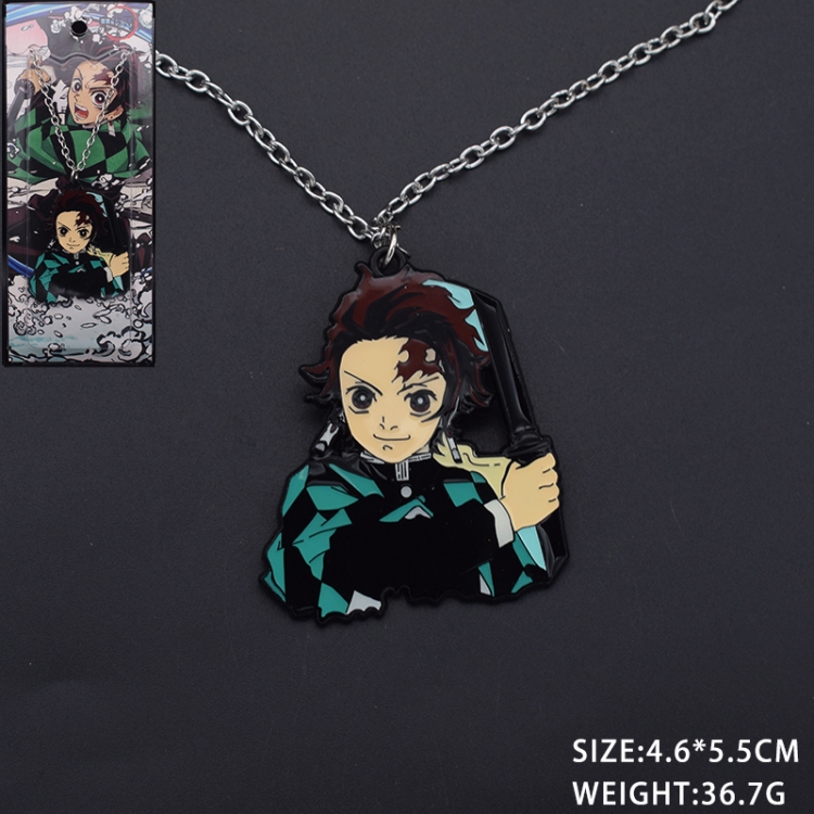 Demon Slayer Kimets Animation cartoon metal necklace pendant