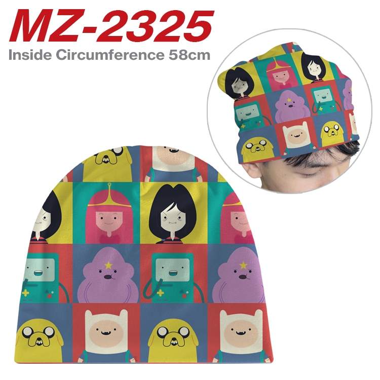 Adventure Time with Anime flannel full color hat cosplay men's and women's knitted hats 58cm   MZ-2325