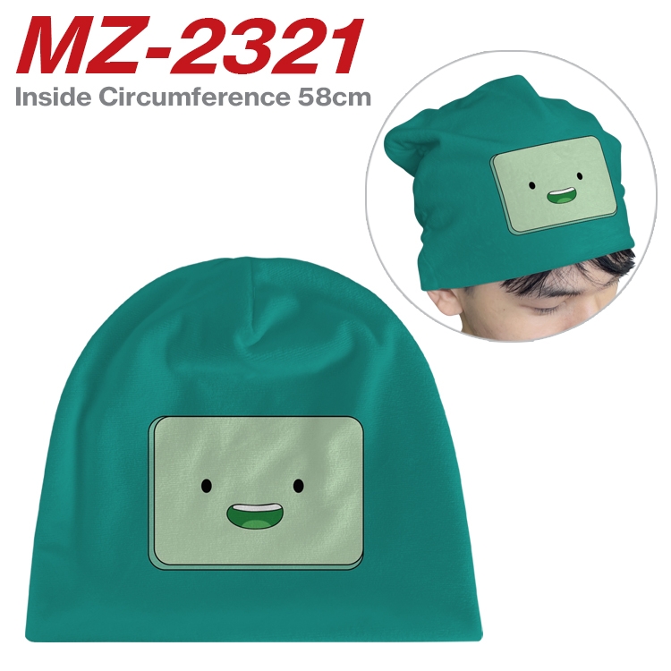 Adventure Time with Anime flannel full color hat cosplay men's and women's knitted hats 58cm  MZ-2321