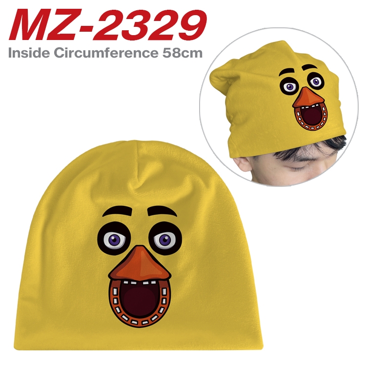 Five Nights at Freddys Anime flannel full color hat cosplay mens and womens knitted hats 58cm   MZ-2329