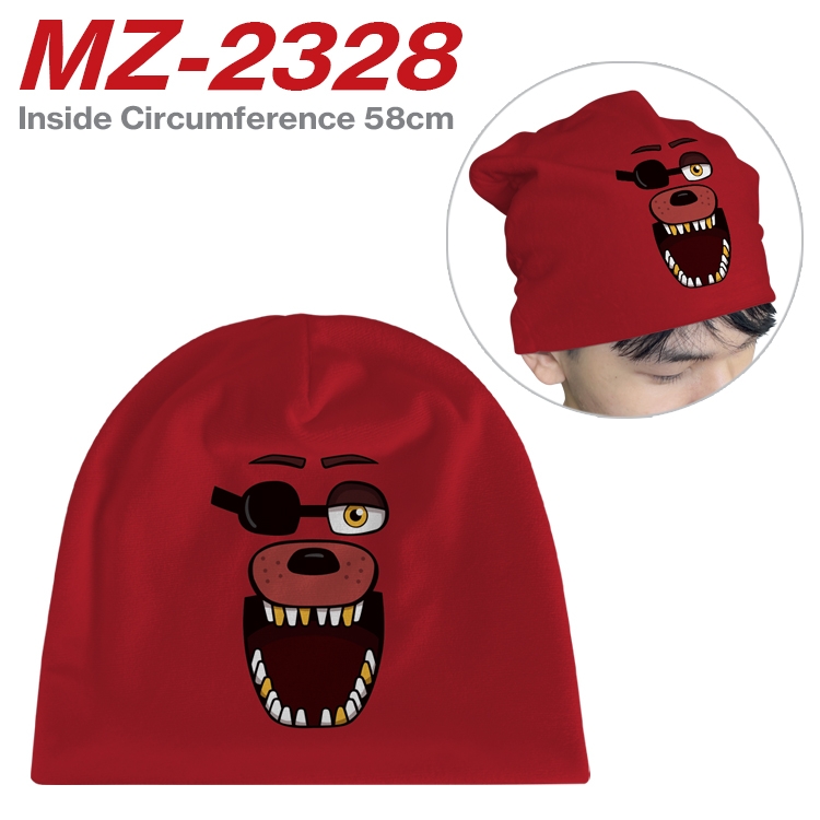 Five Nights at Freddy's Anime flannel full color hat cosplay men's and women's knitted hats 58cm  MZ-2328